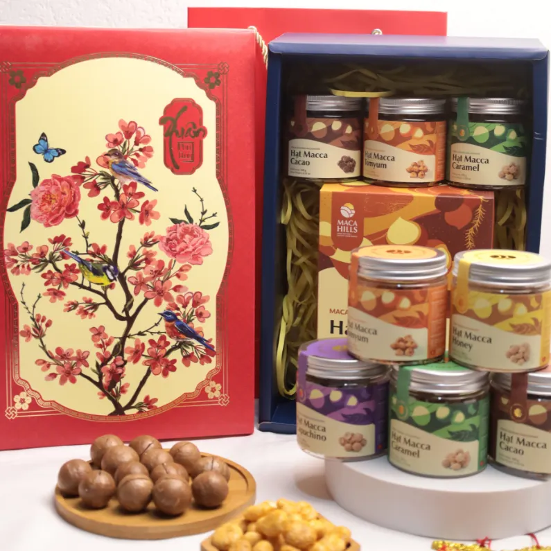 Quà tặng tết Xuân Như Ý – Hộp quà tết Macca